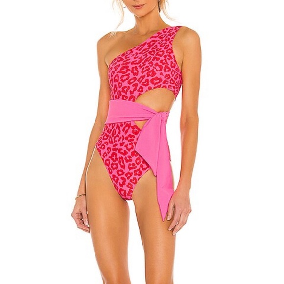 Beach Riot Rae One Shoulder One Piece Bathing Suit - Picture 2 of 3